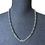 Thumbnail: 22" 7mm Sterling Silver Modern Navajo Pearl Necklace 1051 Navajo Hand-finished