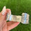 Thumbnail: Gem Grade Royston Turq Stamped Scalloped Cuff Handmade Navajo Happy Piasso