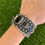 Miniature : RARE Darryl Becenti Black Onyx Star Stud Sterling Silver Cuff Navajo Handmade