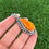 Thumbnail: Orange Spiny Oyster Shell Teardrop Shot Pendant Handmade by Navajo Happy Piasso