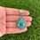 Miniature : High Grade Royston Turq Teardrop Stampwork Pendant Handmade Navajo Happy Piasso