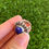 Thumbnail: Lapis Lazuli Oval Star Stud Sterling Silver Ring Handmade by Navajo Happy Piasso