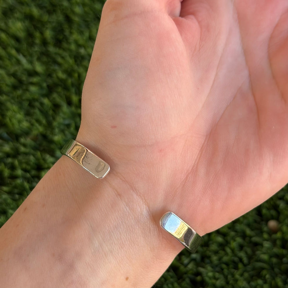 Thumbnail: Synthetic Opal 7-Stone Row Stacker Cuff Vintage Handmade by Navajo Happy Piasso