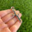 Miniature : Orange Spiny Bead & Twistwire Cross Pendant Handmade by Navajo Geneva Apachito