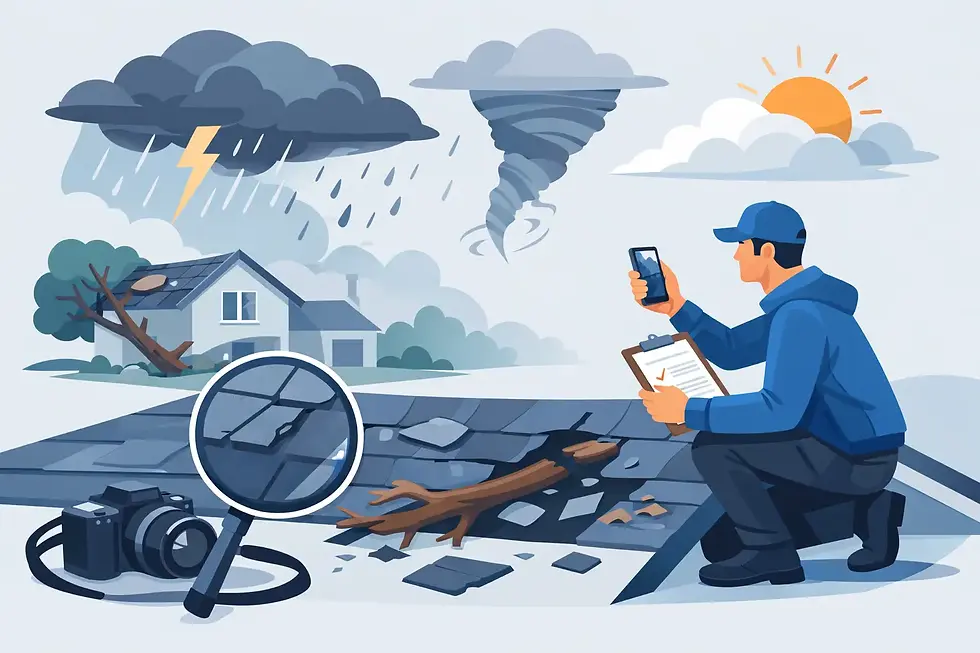 How to Document Storm Roof Damage Right