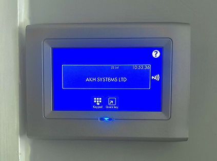 AKH Systems Ltd intruder alarm keypad