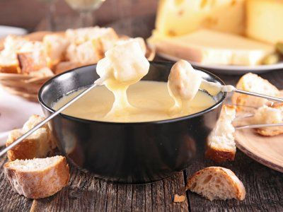 Receta: Fondue de Queso
