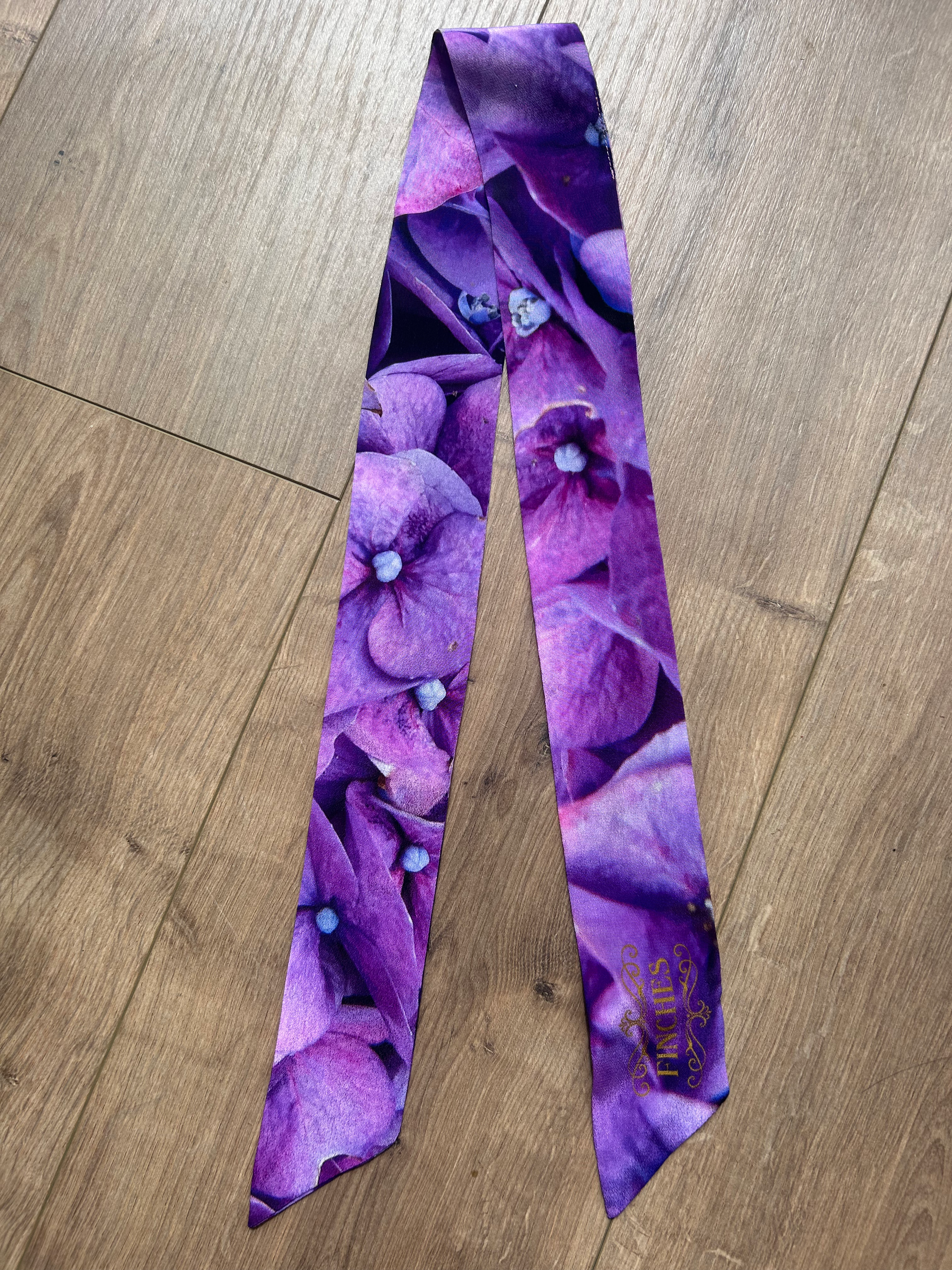 Hydrangea silk ribbon
