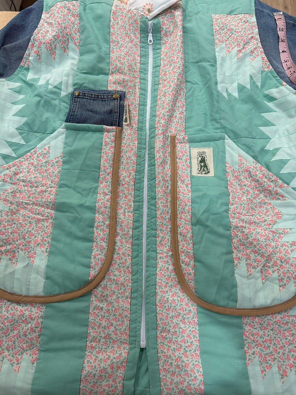 Thumbnail: Pastel skies quilt jacket 