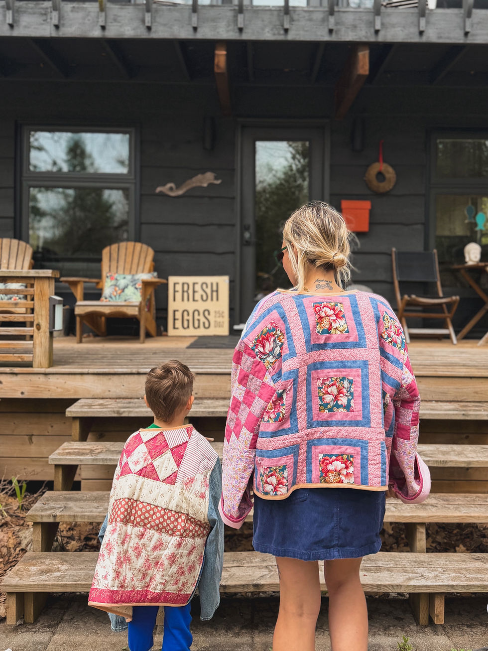 Thumbnail: farm house quilt jacket