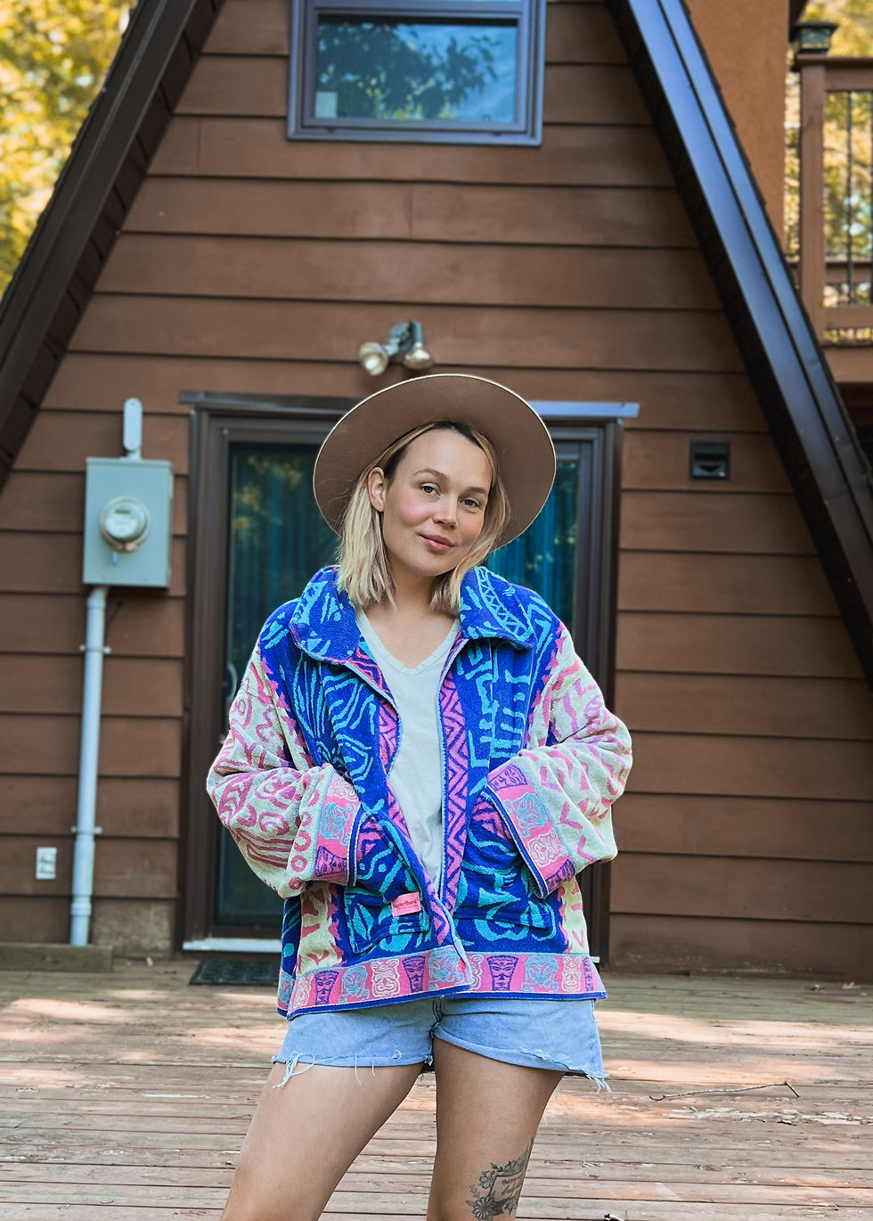 Thumbnail: Tiki hut towel jacket 