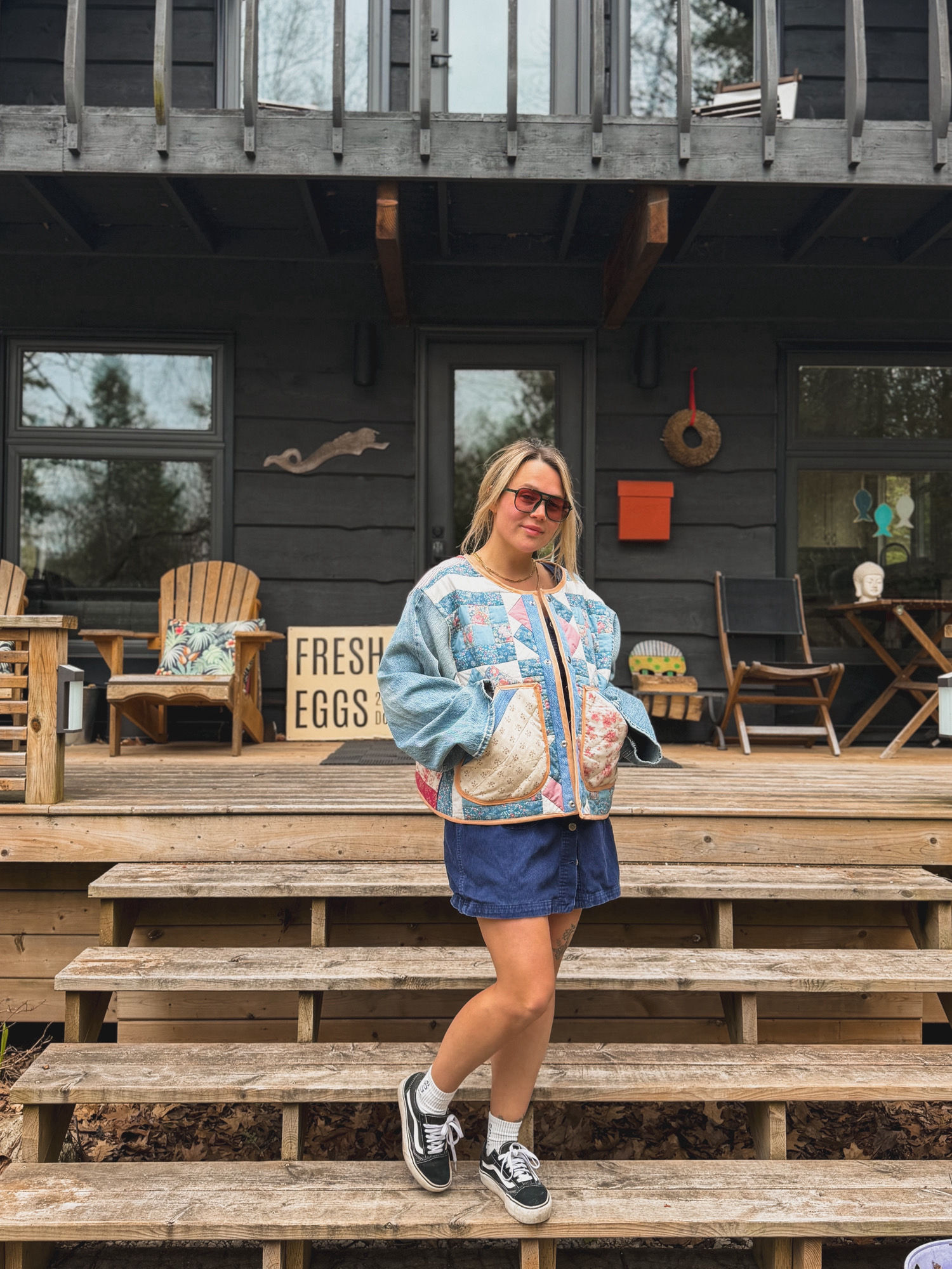 farm house quilt jacket