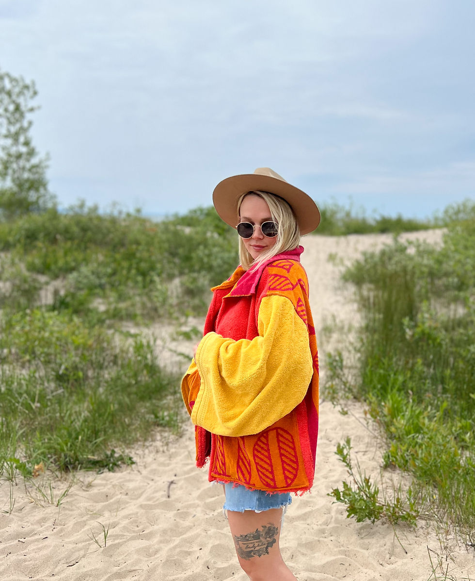 Thumbnail: Hello sunshine towel jacket 