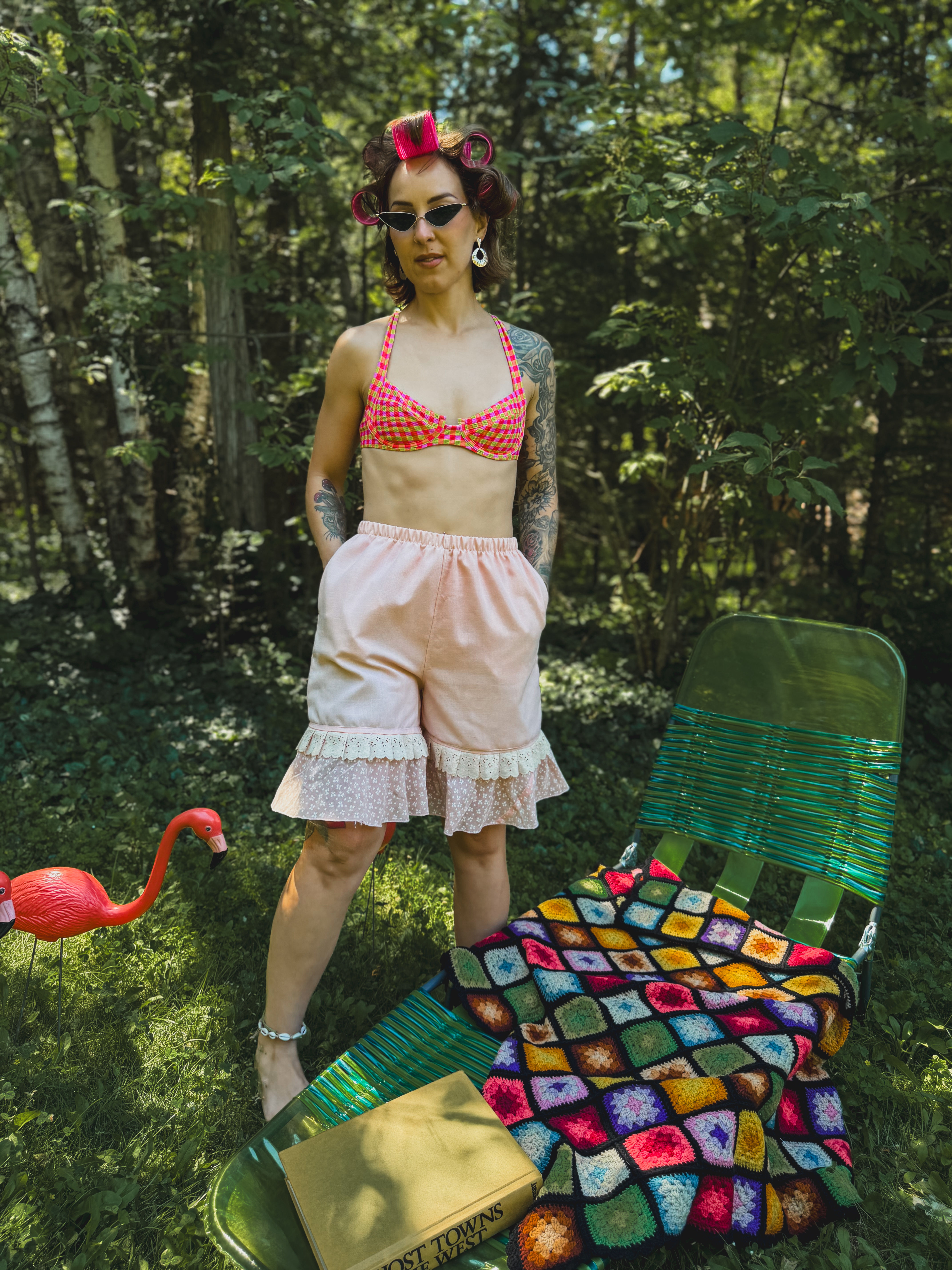 Summer static bloomer shorts
