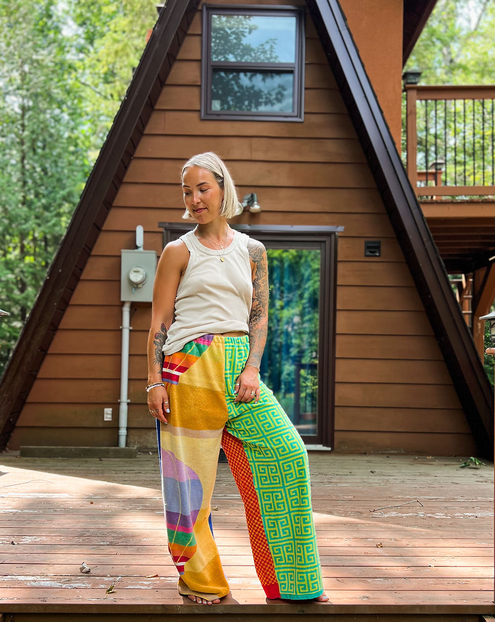 Thumbnail: rainy day rollerblading towel pants 