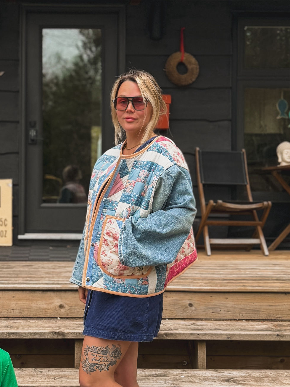 Thumbnail: farm house quilt jacket