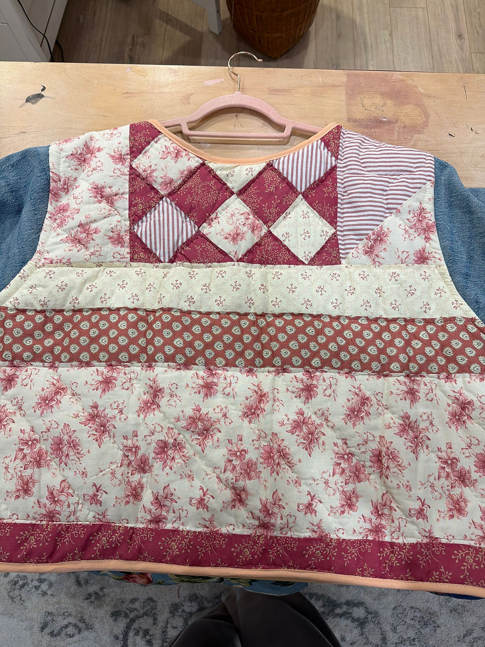 Thumbnail: farm house quilt jacket