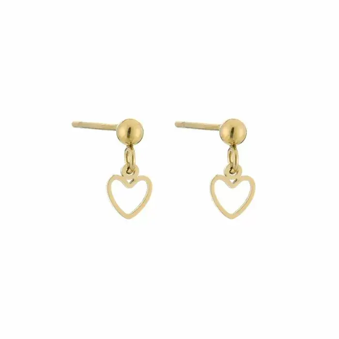 Oorbellen Met Hartjes 14K Goud Verguld