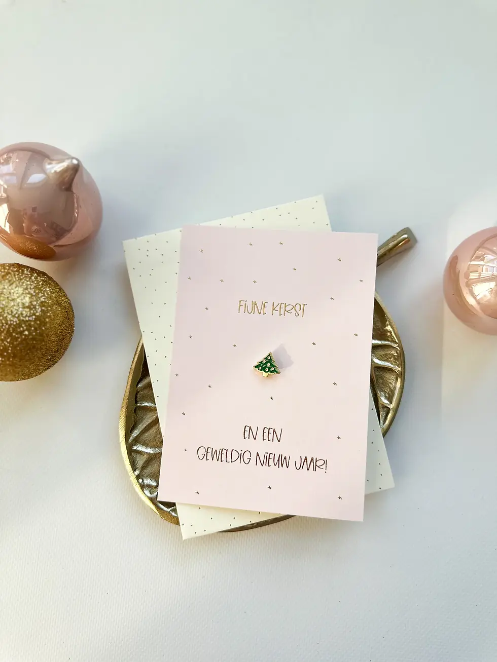 Kaart Fijne Kerst En Een Geweldig Nieuw Jaar