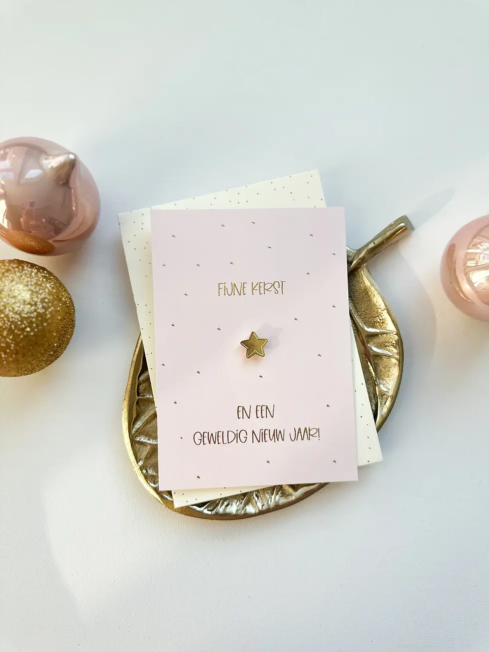 Kaart Fijne Kerst En Een Geweldig Nieuw Jaar