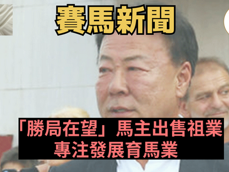 【專心搞育馬】「勝局在望」馬主出售祖業 專注發展育馬業