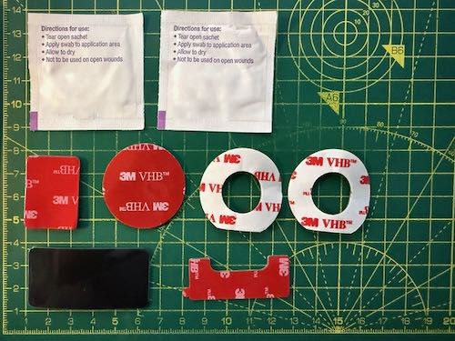 Dashcam 3m VHB sticky pads