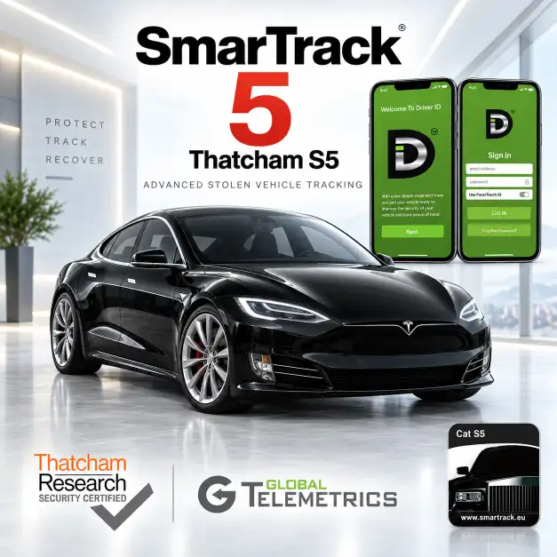 SmarTrack 5 D-ID Cat S5 T2 Tracker Installed