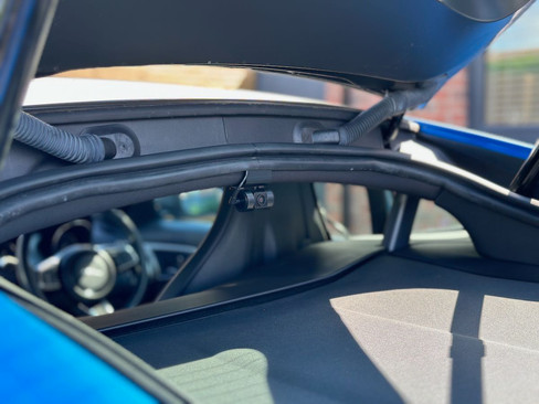 Jag Ftype rear dashcam mount