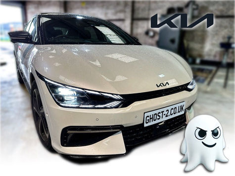 Kia EV6 dashcam and Ghost 2 immobiliser installation in Lincolnshire. FineVu GX4K 4K front and rear dashcam 