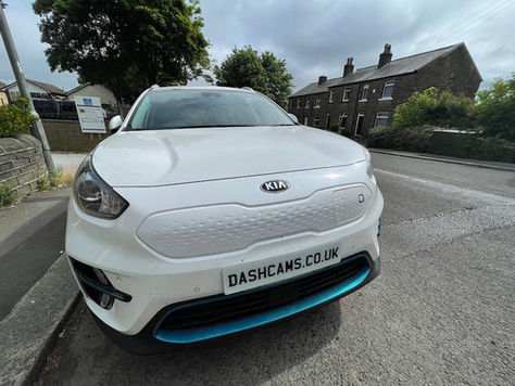 Kia E-Niro Dash cam install in Leeds - front & rear with parking mode