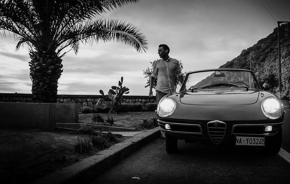 Team-building experience on scenic Italian road
