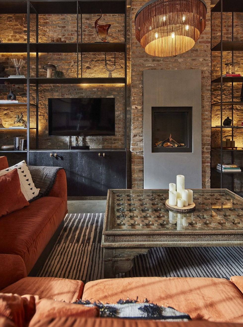 comfy-loft-lounge-burntorange-tassle-chandelier-runforthehills.jpg