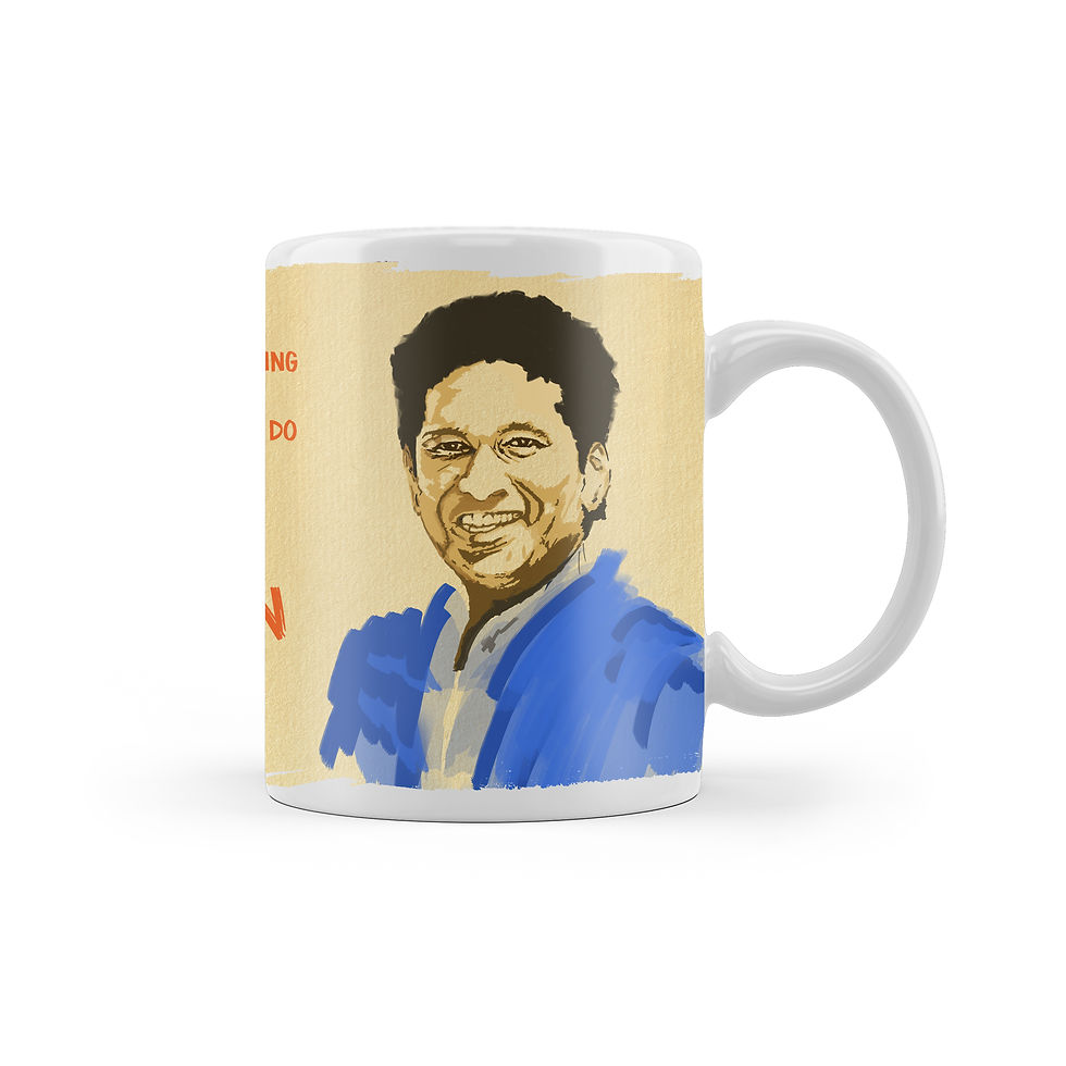 Kanchize Coffee Mug, Ceramic, Microwave Safe, Printed Sachin