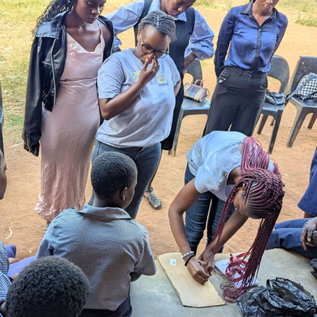 Launching the Menstrual Hygiene Management Project in Lunzu, Malawi