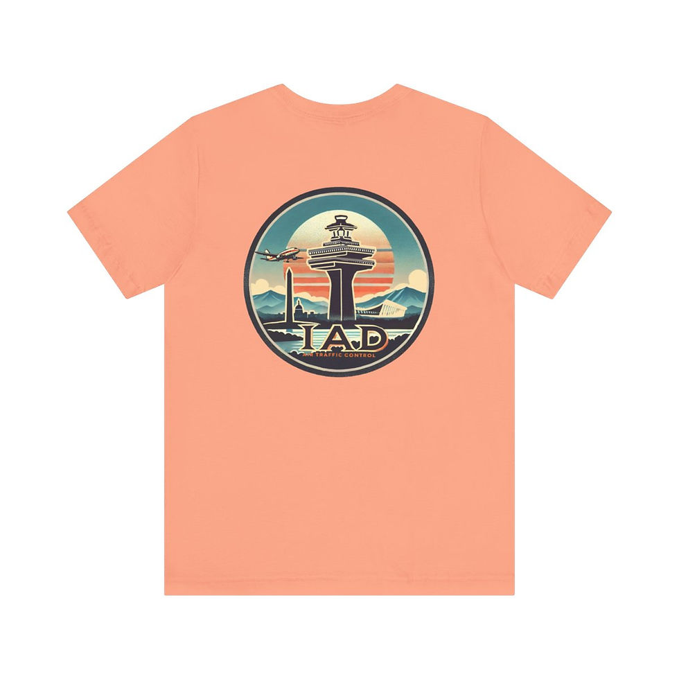Thumbnail: Washington Dulles (IAD) Tower Air Traffic Control T-Shirt