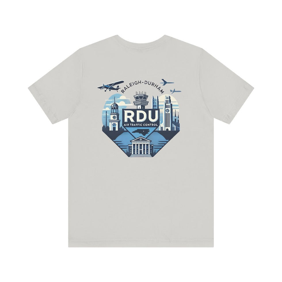 Raleigh- Durham (RDU) Air Traffic Control T-Shirt