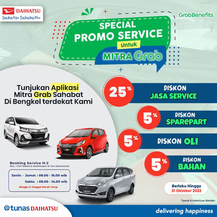 Mitra Grab Car Merapat, Promo Panjang Hingga Oktober 2022!