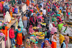 Varanasi - banhos matinais no Ganges