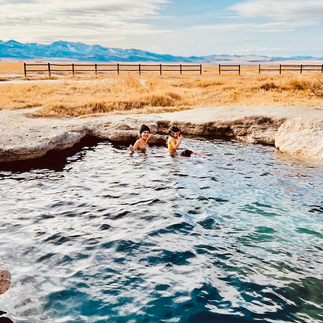Family at Meadow Hot Spring