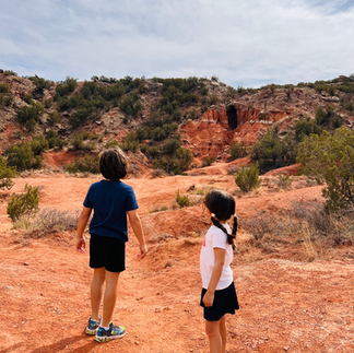 Kids at Palo Duro Canyon