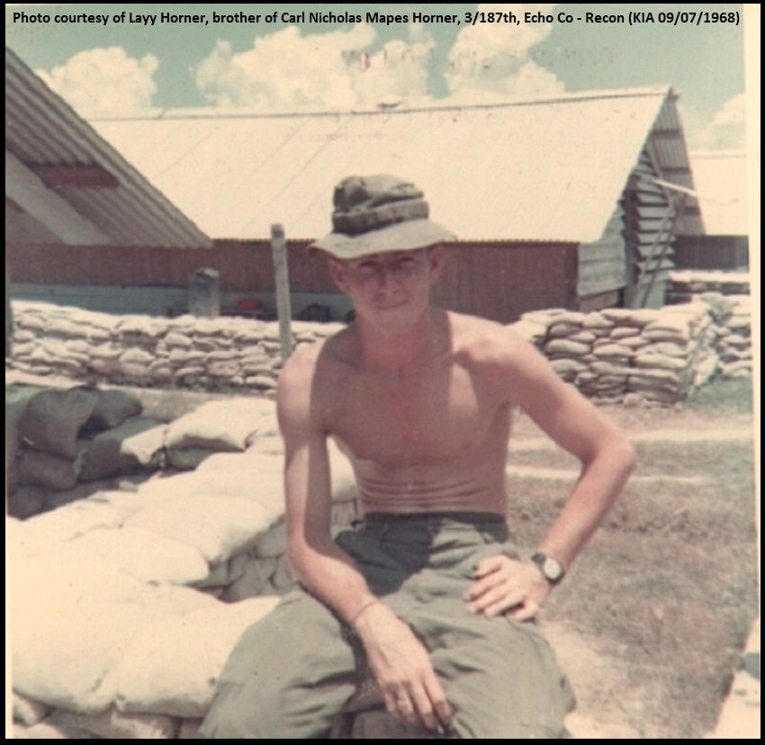 Nick at Cu Chi Basecamp in Summer of 1968.