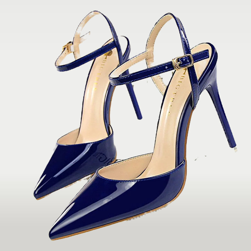 Cusuti Shoes Fashion High Heels Shoes Patent