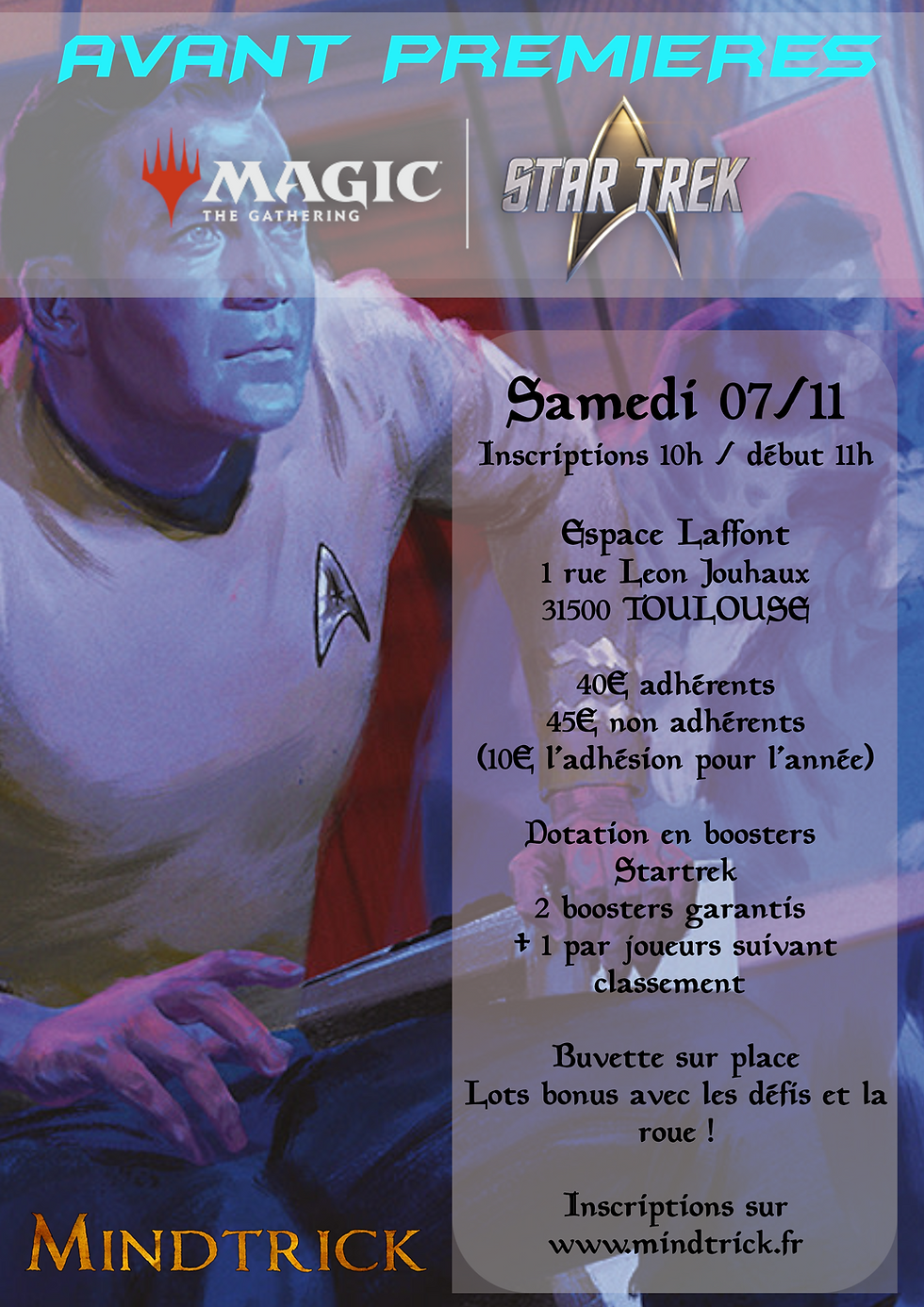 Avant Première Startrek samedi 7 Novembre