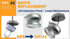 Replace Old HPS Lamps with THT-EX Quick Retrofit LED Explosion-Proof Lighting