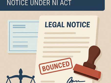 Cheque Bounce Notice Format – How to Send a Legal Notice Under NI Act