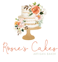 Rosie's Cakes business logo of a custom occasion cake