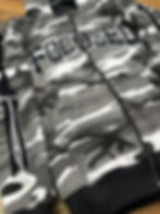 Thumbnail: Black & White Camouflage Skeleton Full Zip