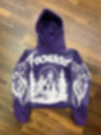 Thumbnail: Wolf Faded Hoodie ( Purple) 