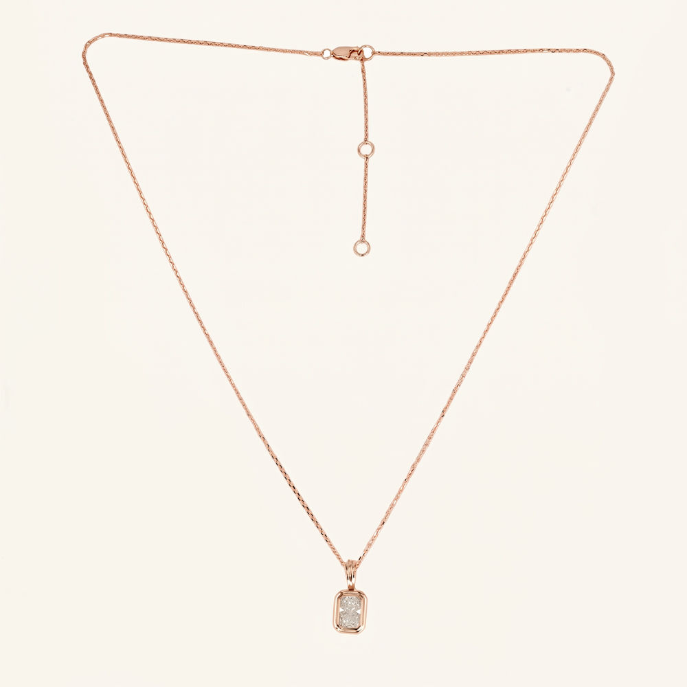 Lab Grown Diamond Solitaire Pendant Necklace 1