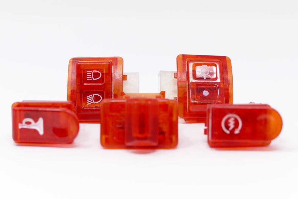 Miniatura: HONDA DIO  red switch, button